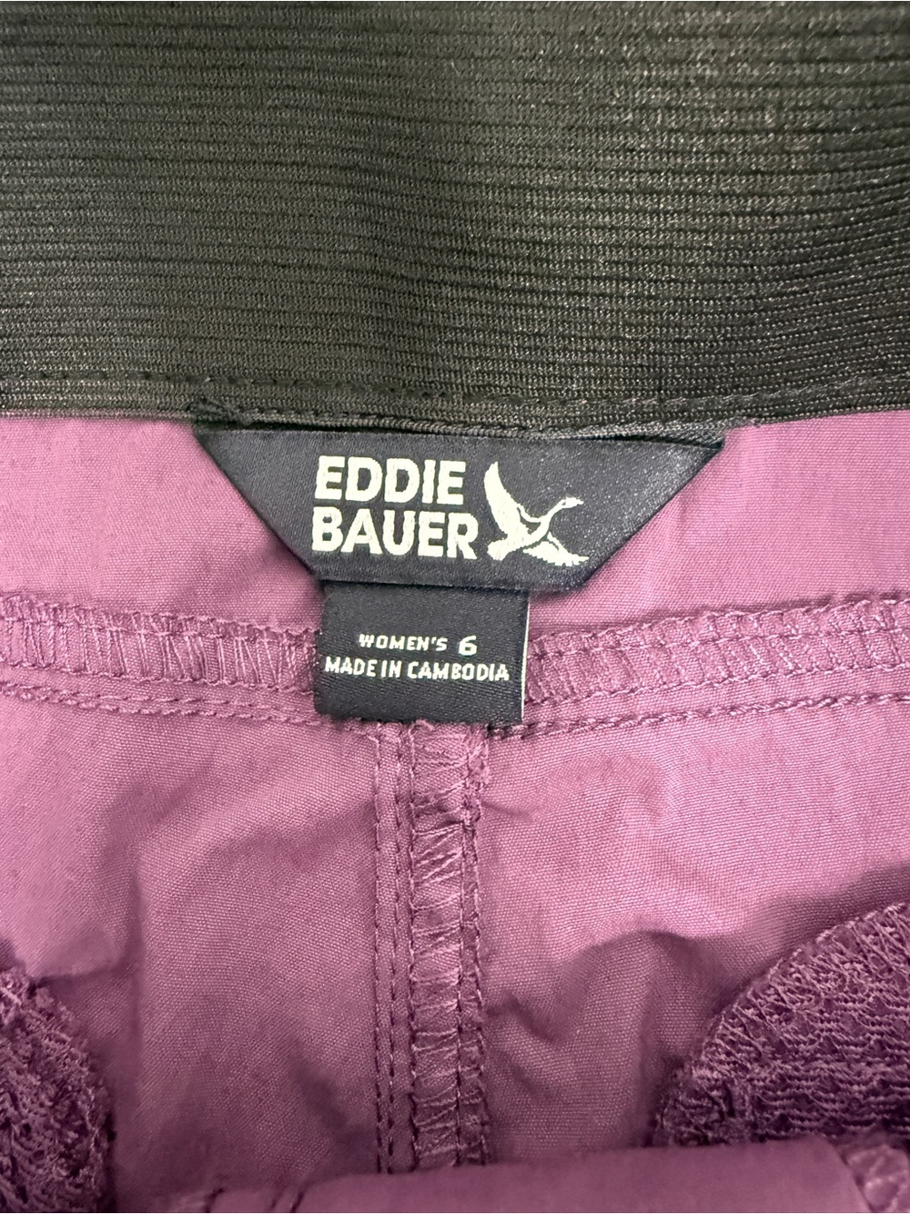 Eddie Bauer Hiker Shorts Women’s 6 Plum - Picture 3 of 6